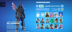 Conta fortnite 18 skins 1,500 v-bucks full acesso