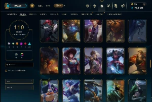 Ferro 1 com TODOS os Champs e 110 Skins - League of Legends LOL