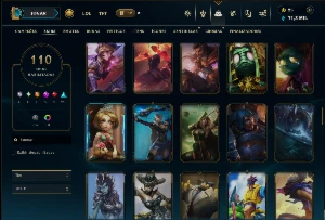 Ferro 1 com TODOS os Champs e 110 Skins - League of Legends LOL