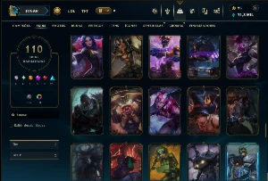 Ferro 1 com TODOS os Champs e 110 Skins - League of Legends LOL