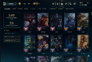 Ferro 1 com TODOS os Champs e 110 Skins - League of Legends LOL