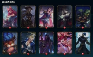 Conta League of Legends com 142 skins (Mais de 1k gastos) LOL