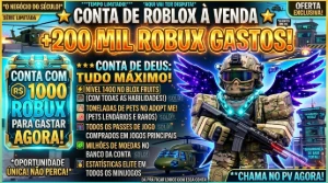 Conta Roblox Com Mais De 400 mil robux investidos