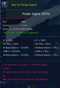 Conta iniciante com OMM e set Hazard no LADMO - Omegamon - Digimon Masters Online