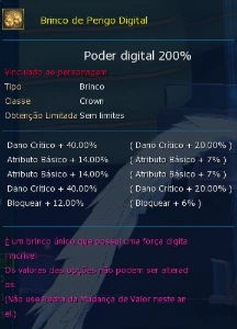 Conta iniciante com OMM e set Hazard no LADMO - Omegamon - Digimon Masters Online