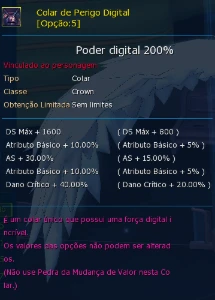 Conta iniciante com OMM e set Hazard no LADMO - Omegamon - Digimon Masters Online