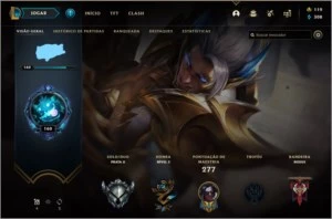 CONTA DE LOL 352 SKINS 5 SKINS PRESTIGIOS - League of Legends