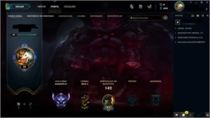 CONTA DIAMANTE 4 - League of Legends LOL