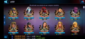 Conta MFS ( marvel strike force ) Lvl 90 ally plat 3 - Steam