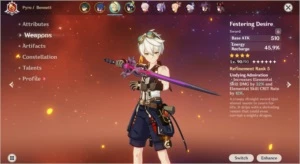 AR 57 - 13 T5⭐- XIAO / VENTI / KAZUHA / HUTAO / YOIMIA / ALB - Genshin Impact