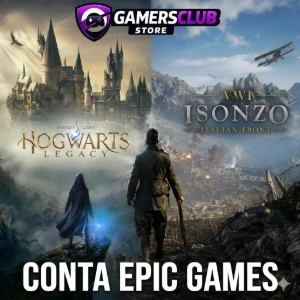 Conta Epic Games - Hogwarts Legacy e intenso Jogo De Guerra