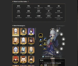 Conta Genshin AR60 Personagem 24/5* Armas 18/5* Raiden c3+++ - Genshin Impact
