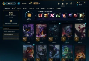 Esmeralda 4 cmo 50 Champs e 11 Skins - League of Legends LOL