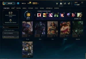 Esmeralda 4 cmo 50 Champs e 11 Skins - League of Legends LOL