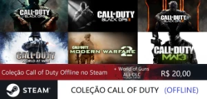 Coleção Call Of Duty Offline Pc Digital Steam