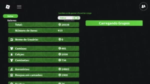Conta de roblox com 28K de robux gastos e com muitas gamepas