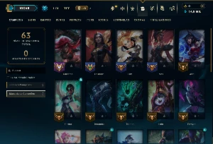 Diamante 4 com 30 Champs e 1 Skin +16 Fragmentos - League of Legends LOL