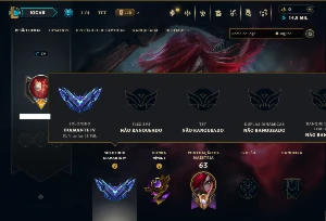 Diamante 4 com 30 Champs e 1 Skin +16 Fragmentos