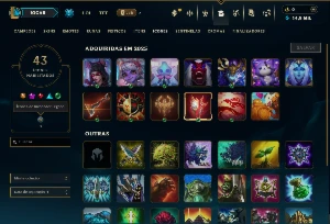Diamante 4 com 30 Champs e 1 Skin +16 Fragmentos - League of Legends LOL