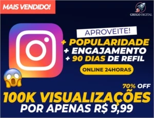 [Promoção] 100K Visualizações Instagram|Vídeos, Reels & IGTV - Redes Sociais