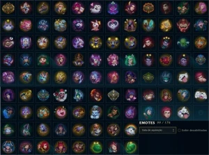 Conta LOL League of Legends com 4238 RP e 74 skins