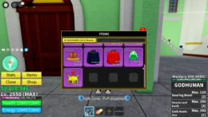 Conta Level 2550 COM DOUGH COMIDA Blox Fruits - Roblox