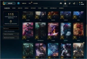 Conta ouro 4 com 11 skins e 42 champs - League of Legends LOL