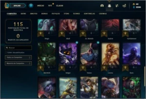 Conta ouro 4 com 11 skins e 42 champs - League of Legends LOL