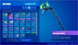 CONTA DE FORTNITE COM MINTY AXE 128 SKINS