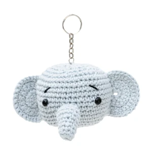 Chaveiro elefante grande — Cor Sortida - Artesanato e Personalizados