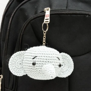 Chaveiro elefante grande — Cor Sortida - Artesanato e Personalizados