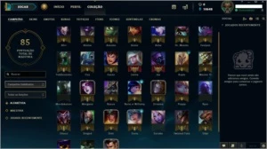 Conta LOL Diamante IV Smurf - 77V x 27D MMR bom - League of Legends