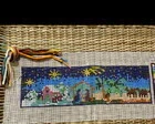Kit de bordado em talagarça KIT-17 - 56 x 24 cm - Artesanato e Personalizados