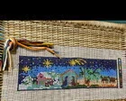 Kit de bordado em talagarça KIT-17 - 56 x 24 cm - Artesanato e Personalizados