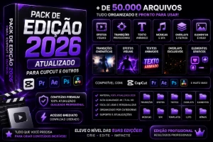 Pack De Edição Completo | Envio Imediato Drive ⚡ - Artes e Templates Artes Canva