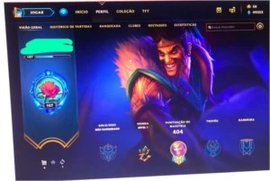 Conta de lol lvl 159 com 100 skins e 50k de essência azul - League of Legends