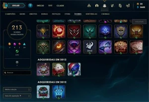 Conta LOL (season 2) com skins/vitoriosas e ícones raros - League of Legends