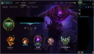 Conta League of Legends - Platina V - Honra 5 LOL