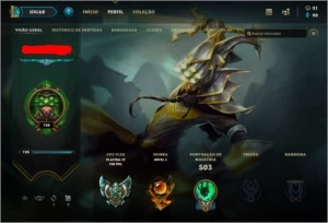 CONTA LOL - PLATINA 4 - FULL CHAMP + 231 SKINS - League of Legends
