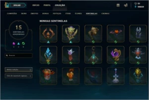 CONTA LOL - PLATINA 4 - FULL CHAMP + 231 SKINS - League of Legends
