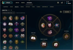 CONTA LOL - PLATINA 4 - FULL CHAMP + 231 SKINS - League of Legends
