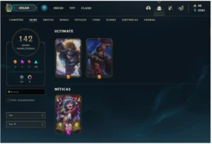 CONTA LOL DIAMANTE 4  TODOS OS CHAMPS 73% winrate - League of Legends