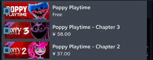 Poppy Playtime Cap 1,2,3 - Steam