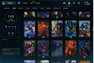 Conta LVL 572 860 RP 70K EA I Skins vitoriosas - League of Legends LOL