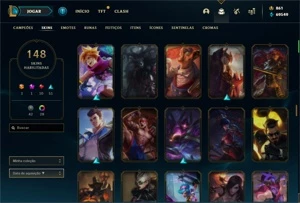 Conta LVL 572 860 RP 70K EA I Skins vitoriosas - League of Legends LOL