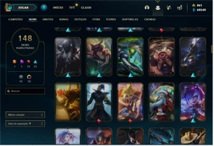 Conta LVL 572 860 RP 70K EA I Skins vitoriosas - League of Legends LOL