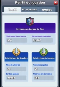 Conta CLASH ROYALE Full