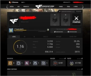 Conta crossfire 2 vip 2 mn