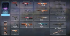 Conta valorant ouro 3, varias skins
