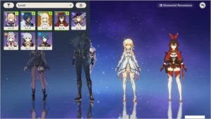 Conta de Genshin Impact - AR 8 (Personagens 4*)